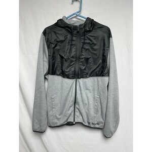 Rhone x Peloton Hoodie Gray Black Full Zip Athletic Jacket, Men's Large